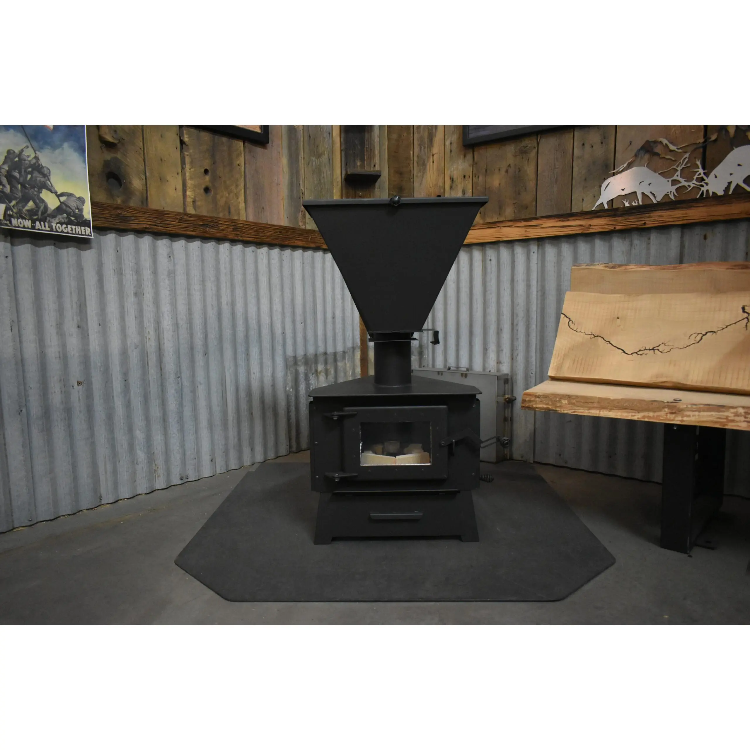 Non-Electric Pellet Stove The Mini Me