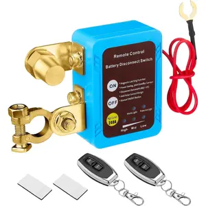 Smart voltage kill switch remote battery disconnect switch 12v24 240a automatic power shut off switch remote control switch car kill switch antitheft for auto gm car truck boat rv