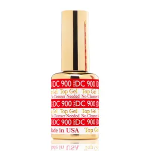 DC Top coat No Cleanse 900 Gel 0.5oz nail care nail art glossy top coat