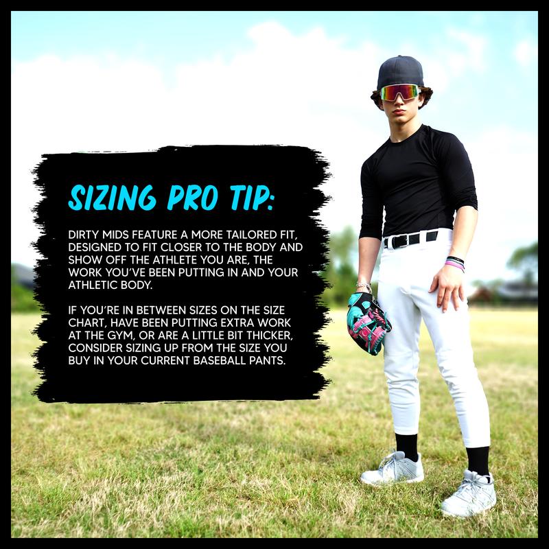 DIRTY MIDS - Piped Baseball Pants – Piped Collection