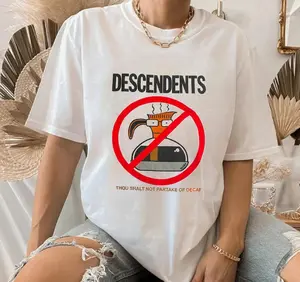 1987 Descendents Thou Shalt Not Partake Of Decaf T-Shirt, Descendents T-Shirt