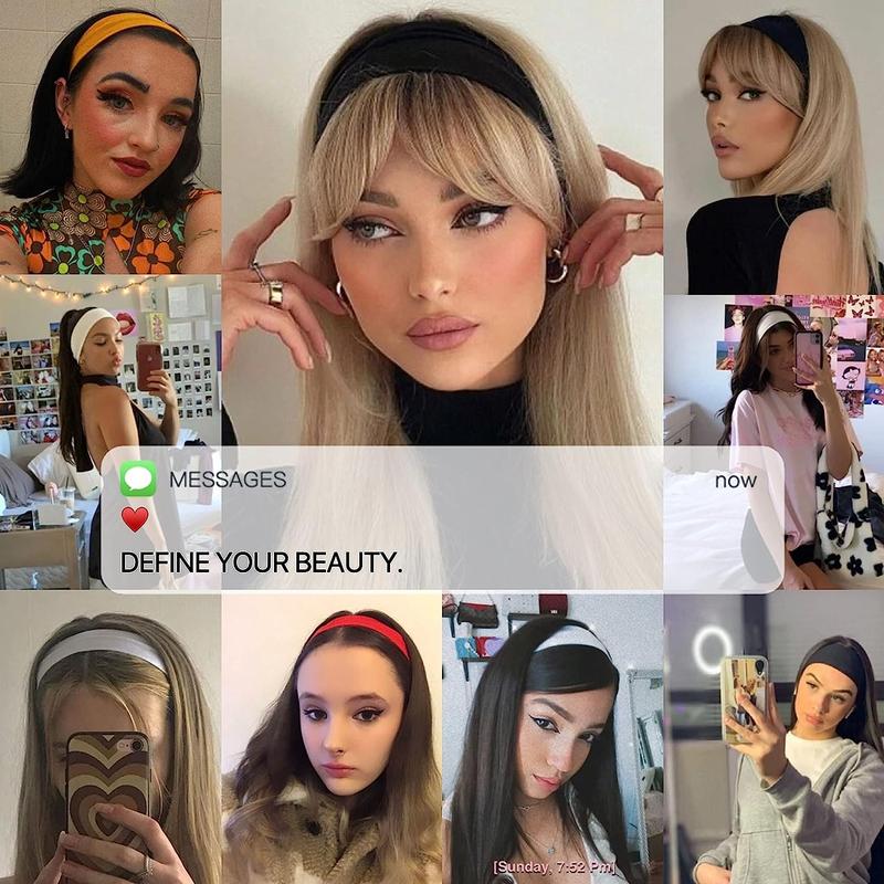 DULTEV Headbands for Women Bands for Women's Hair, Soft Cotton Cloth Stretchy Headbands for Women