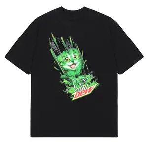 Mountain Dew Cat Claw T-Shirt – Funny Soda Graphic Tee, Vintage 90s Style for Concerts, Cat Lovers & Summer Outfits