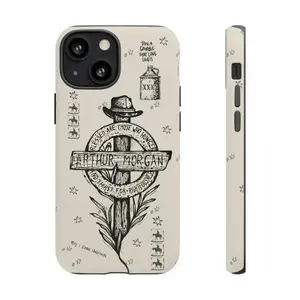 Arthur Morgan RDR Tough Phone Case Suitable for iPhone 17-11 Pro Max/Plus and  Samsung Galaxy S23-25
