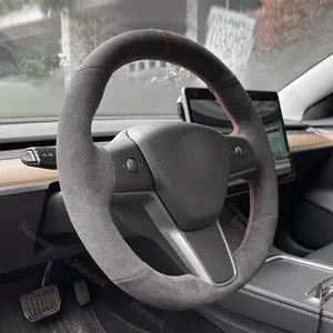 Alcantara Non-Slip Steering Wheel Cover - Durable Design for Easy Grip, Ideal for Everyday Use