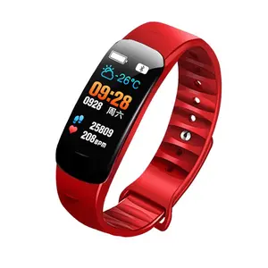 Outdoor sports smart bracelet for measuring blood pressure, heart rate, blood oxygen level, color screen, Bluetooth, and step counter