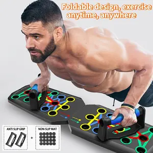 14-in-1 Foldable Push Up Board | Professional Home Gym for Chest & Strength Training Non-slip Bar Fitness