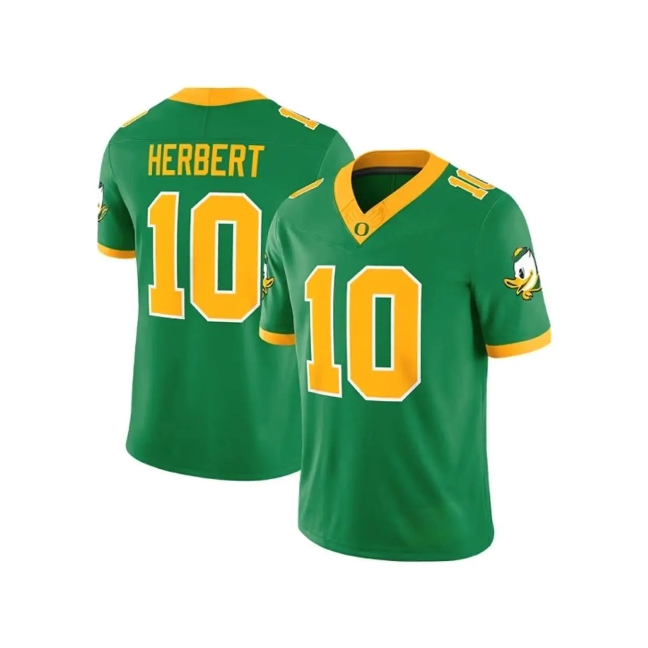 Mens College #10 Herbert Oregon State Duck Green Replica Football Jersey