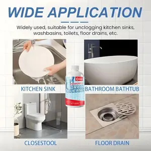 Powerful Pipeline Plunger Gel Type, Quickly Unclogs Kitchen Sinks, Toilets, Basins, Essential Home Plumbing Tool