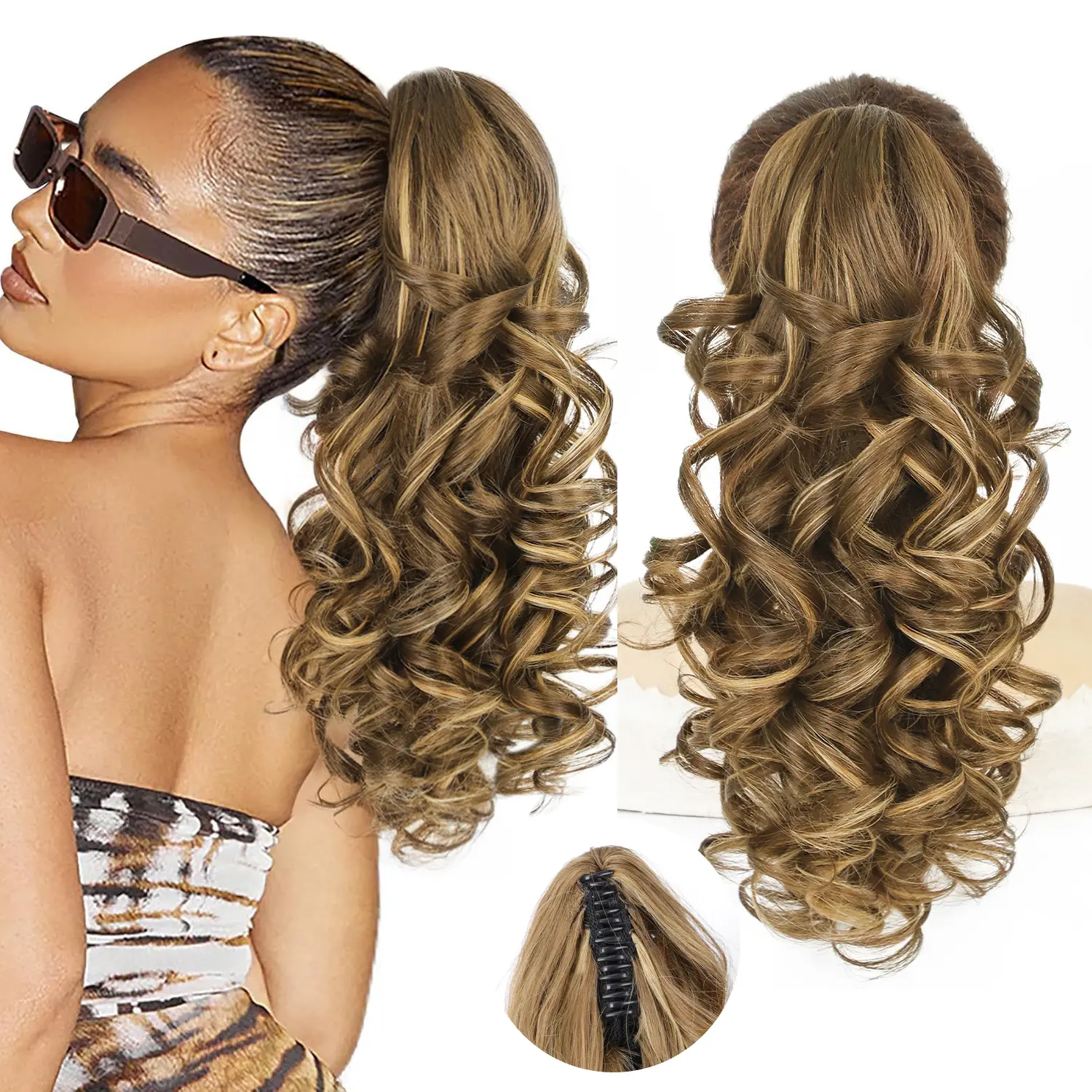 18inch Light Brown with Highlights