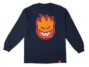 Spitfire Wheels Longsleeve Shirt Bighead Fill Navy/Gold