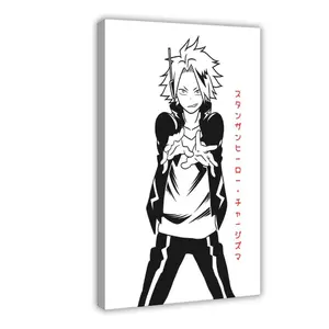 Anime My Hero Academia Denki II Canvas Poster Wall Art for Home Bedroom Office Dorm Room Decor