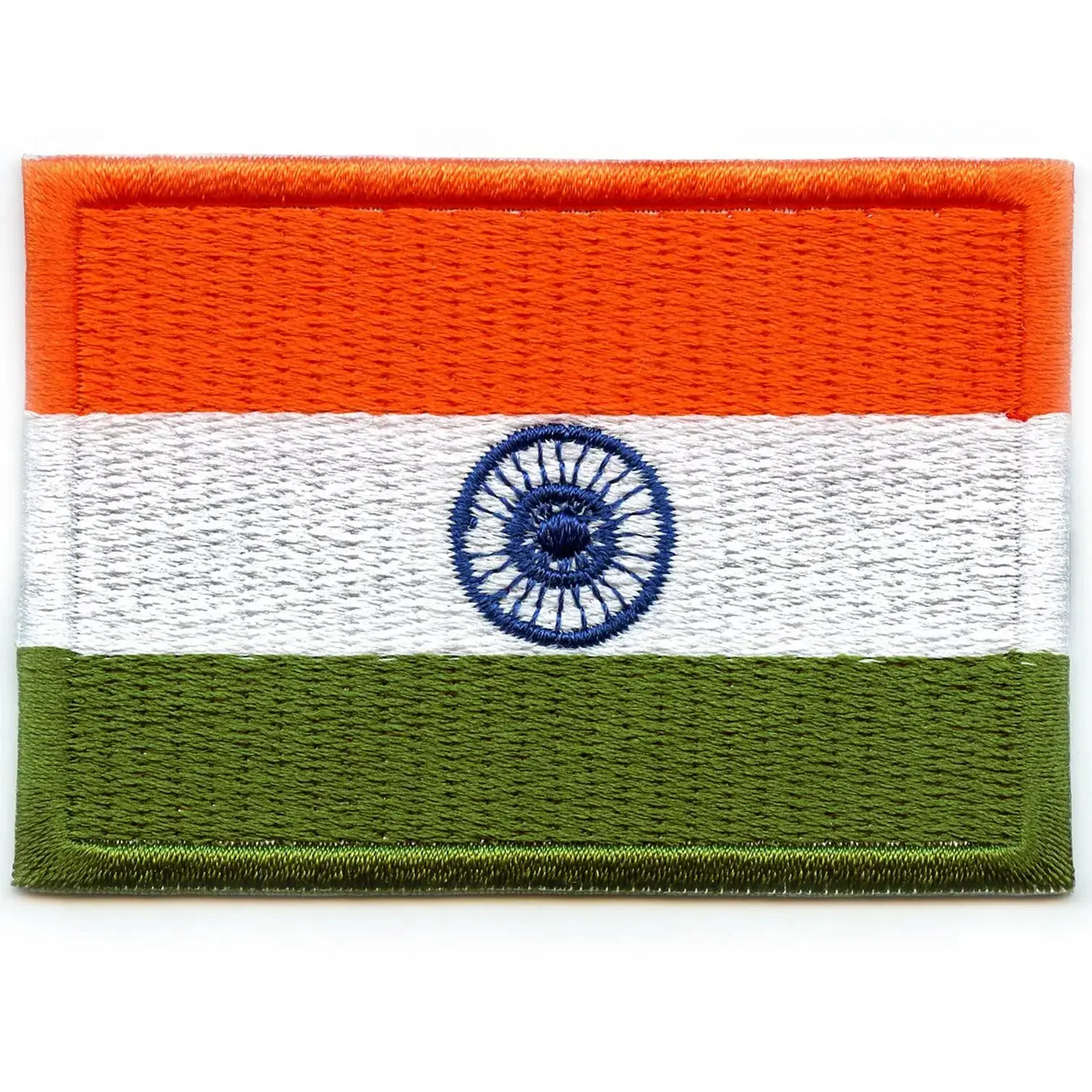 India Country Flag Patch Indian Culture Collectible Embroidered Iron-On