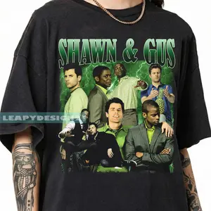 [ Sale Up To 40%]Comfort Colors® Shawn & Gus Retro Psych TV Show Graphic T-Shirt, 90s Style Fan Tee
