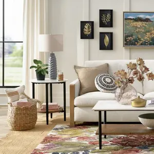 Susie Woven Scalloped Baskets Set of Two - Elegant Design for Home Decor, Available in Large & Small Sizes, 17-1/2" Diameter, 20-1/2" Height, Weight 3 lbs