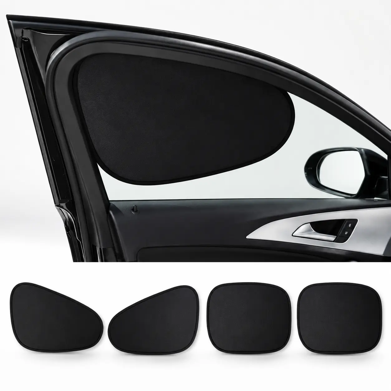 Car Side Window Sunshade (4 PCS and 8 PCS), Shading and UV Blocking, Protects car Interior and Privacy for All Models (Two Pieces for The Front seat) Father's Day Gift summerwins, Car Accessories