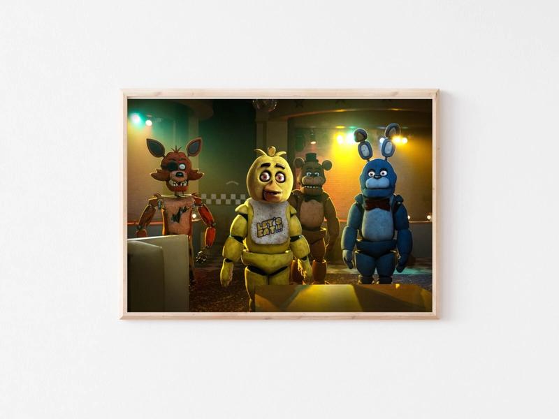 Five nights at Freddy's movie prints bedroom poster gaming vs6