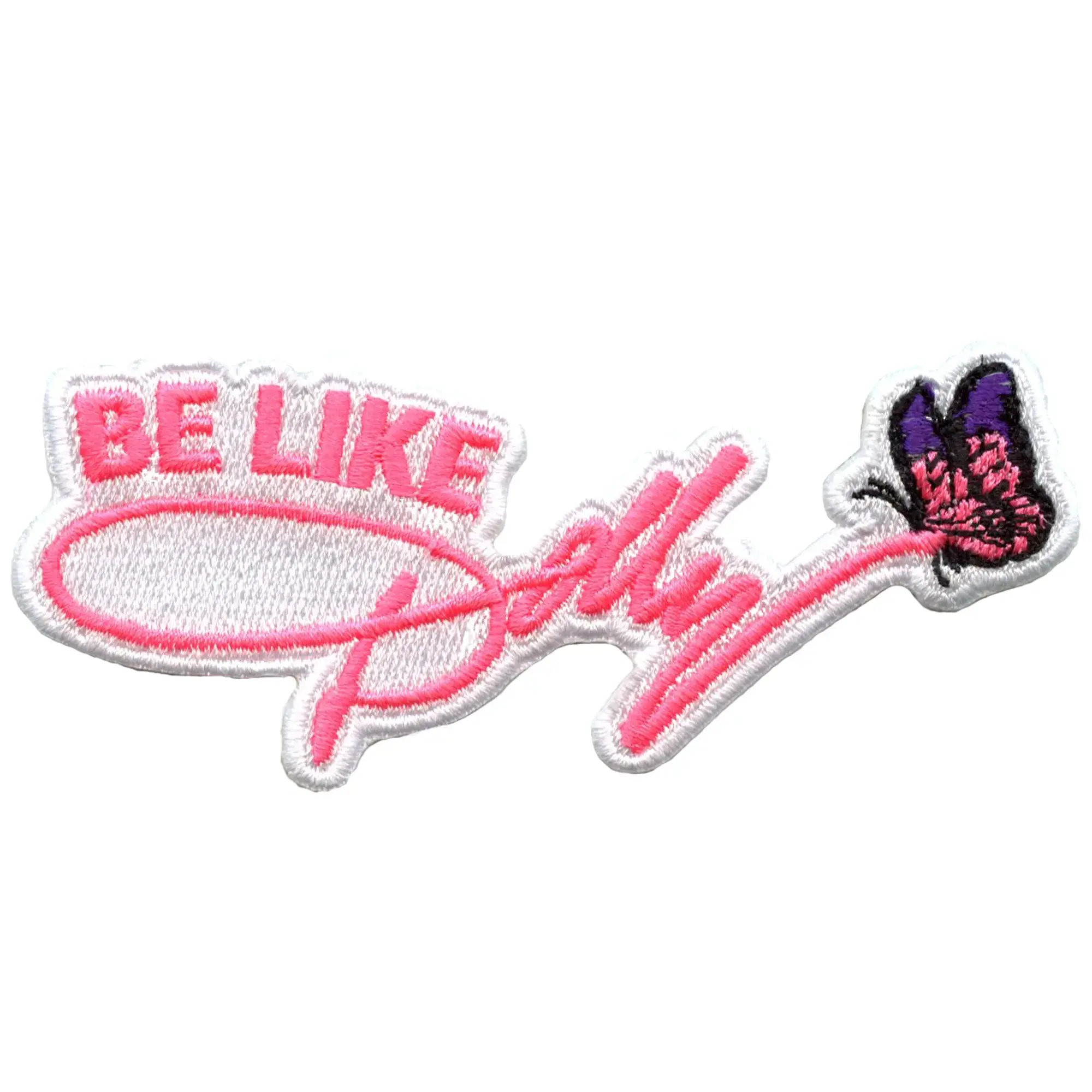 Be Like Dolly Signature Patch Butterfly Southern Cowgirl Embroidered Iron on
