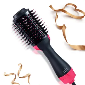 4INI HAIR DRYER AND VOLUMIZER,  volumizer for drying, straightening and curling, hair dryer styler for rotating straightening, curling, salon negative ion ceramic drying brush, hairdressing tools