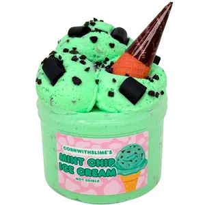 Mint Chip Ice Cream 8oz Cloud Dough Slime Scented Slime with Mint Chip Ice Cream Scent
