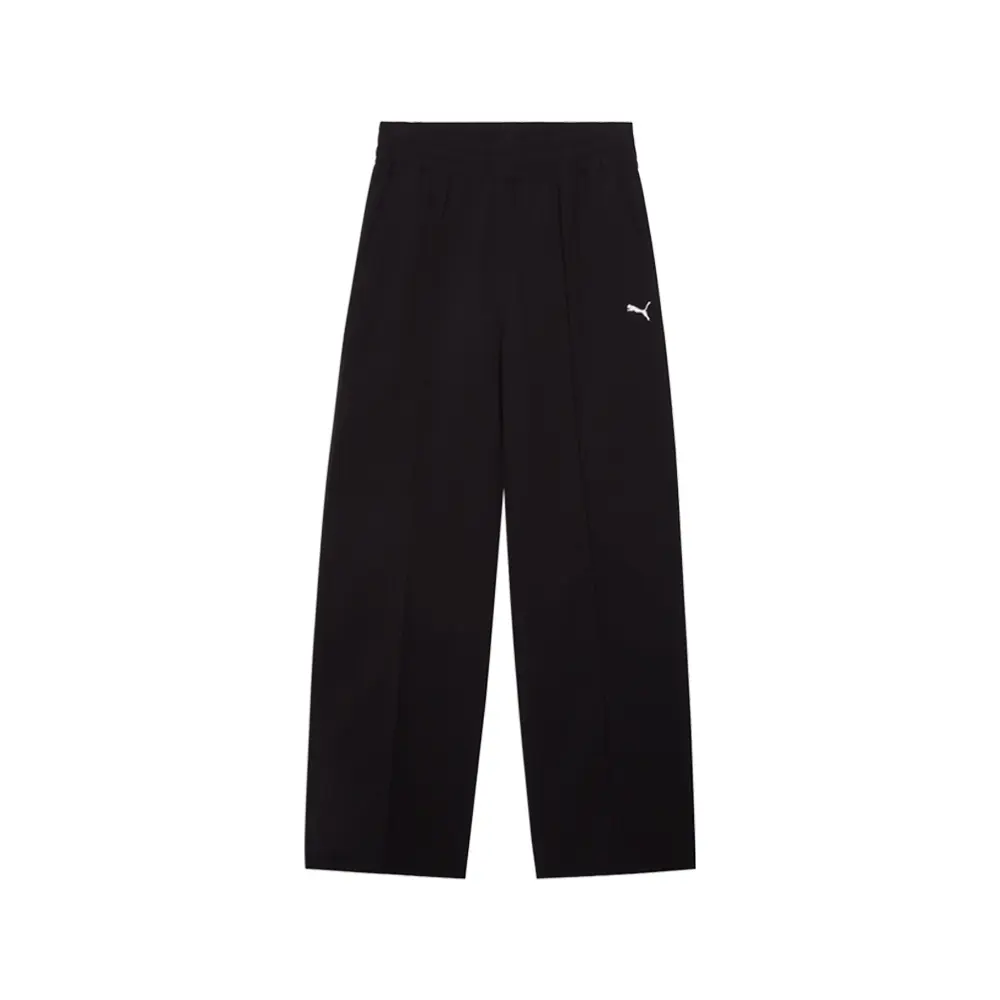 PUMA Womens Essentials Woven Pin Tuck Pants Casual - Black