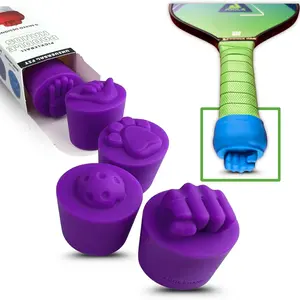 Paddle Hands Pickleball Paddle Weighted End Caps 5-Pack Flexible Silicone Grip Accessories Universal Fit Durable Skin Safe Tennis Racket Sports Rackets