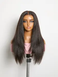 LUVME All-Day Comfort™ Layered Light Kinky Straight Glueless Wig Flicky Blowout 7x6 Closure Pre-Plucked Pre-Bleached Pre-Cut HD Lace #DealsForYouDays