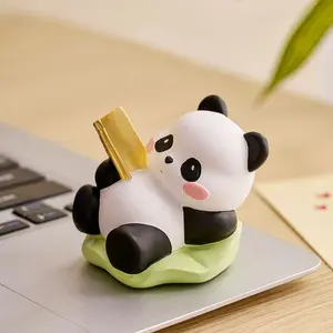 Panda Resin Desktop Ornament, Multifunctional Phone Stand, Home Office Decor, Birthday Gift for Boyfriend and Girlfriend