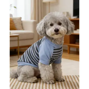 Cat and dog spring, autumn, and winter striped clothing, French teddy bear style, multifunctional base shirt, suitable for outdoor trips, parties, and photo shoots, comfortable to wear clothes dog accessories dog products cool cat stuff pet stuff gift