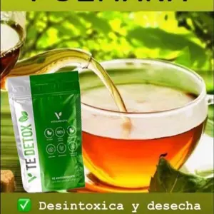 VitalHealth TE DETOX Organic Herbal Tea for 1 Week Supports Concentration Digestive System Immune System Detoxifies Energizes US Product Antioxidants Beverage