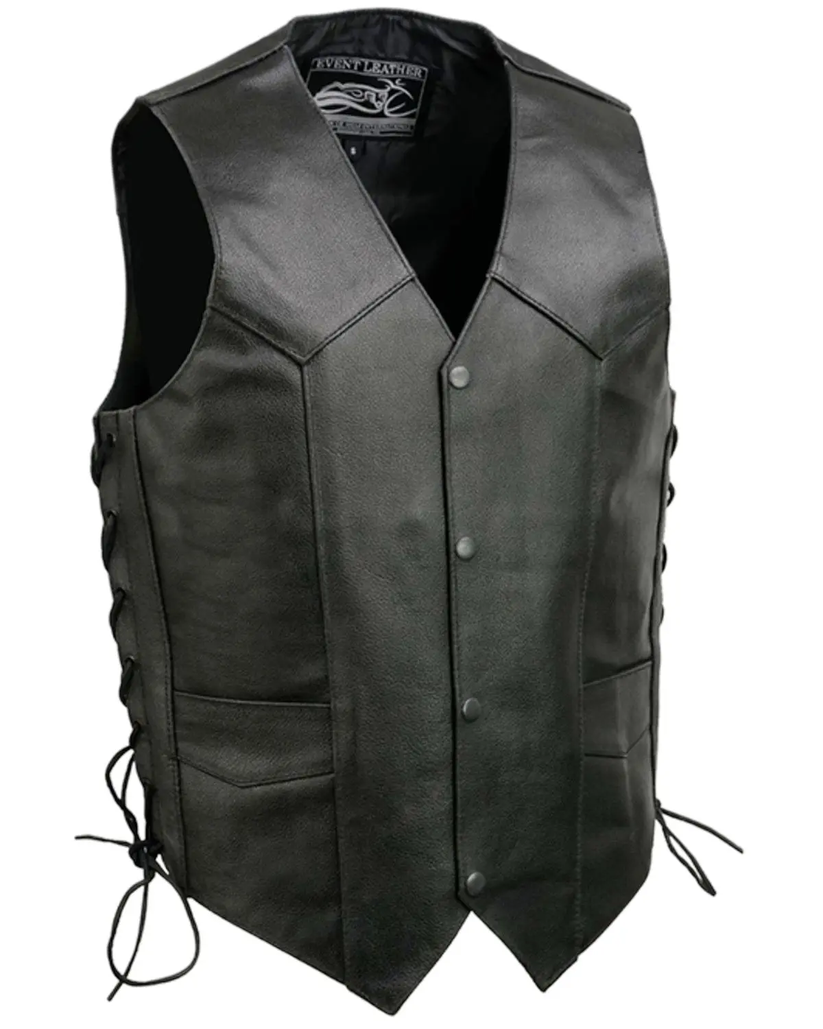 Milwaukee Leather Men's Men'S Classic Side Lace Biker Vest - El5315