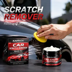 Car Scratch Remover Wax 100g Car Paint Scratch Repair Cream Surface Polish Restore Gloss Shine Vehicle Scratch Fix DIY Car Care Protection Maintenance