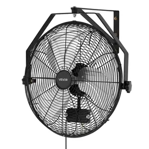 VEVOR 18-in Wall Mount Cooling Fan, IP44-Rated Protection, 3-Speed Settings, Long Airflow Distance, Adjustable Rotation Angle, Powerful for Industrial, Commercial Use | Father's Day Gift
