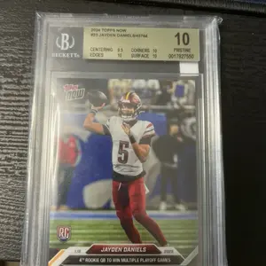 Beckett 2024 Topps Now #23 Jayden Daniels 5/45764 10/10 Pristine Card
