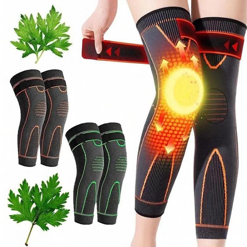 Comfortable knee and leg warmers! Long, non-slip, pure cotton leg warmers, ideal for autumn and winter. Highly supportive, elastic, and moisture-wicking. Effectively relieves joint pain during exercise or daily life. Unisex, adjustable size.