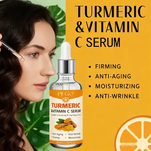 Turmeric Serum with Ceramides and Vitamin E, Brightens Skin, Reduces Wrinkles, Suitable for All Skin Types, Moisturizing and Nourishing