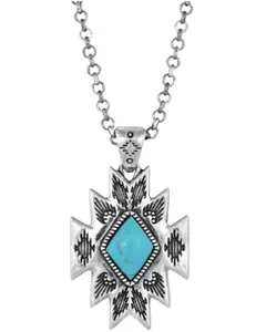 Montana Silversmiths Women's Turquoise Star Pendant Necklace - Nc5036