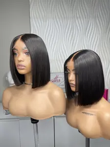 Lengths2Love Virgin Human Hair HD 2x6 Glueless Lace Closure Bob Wig