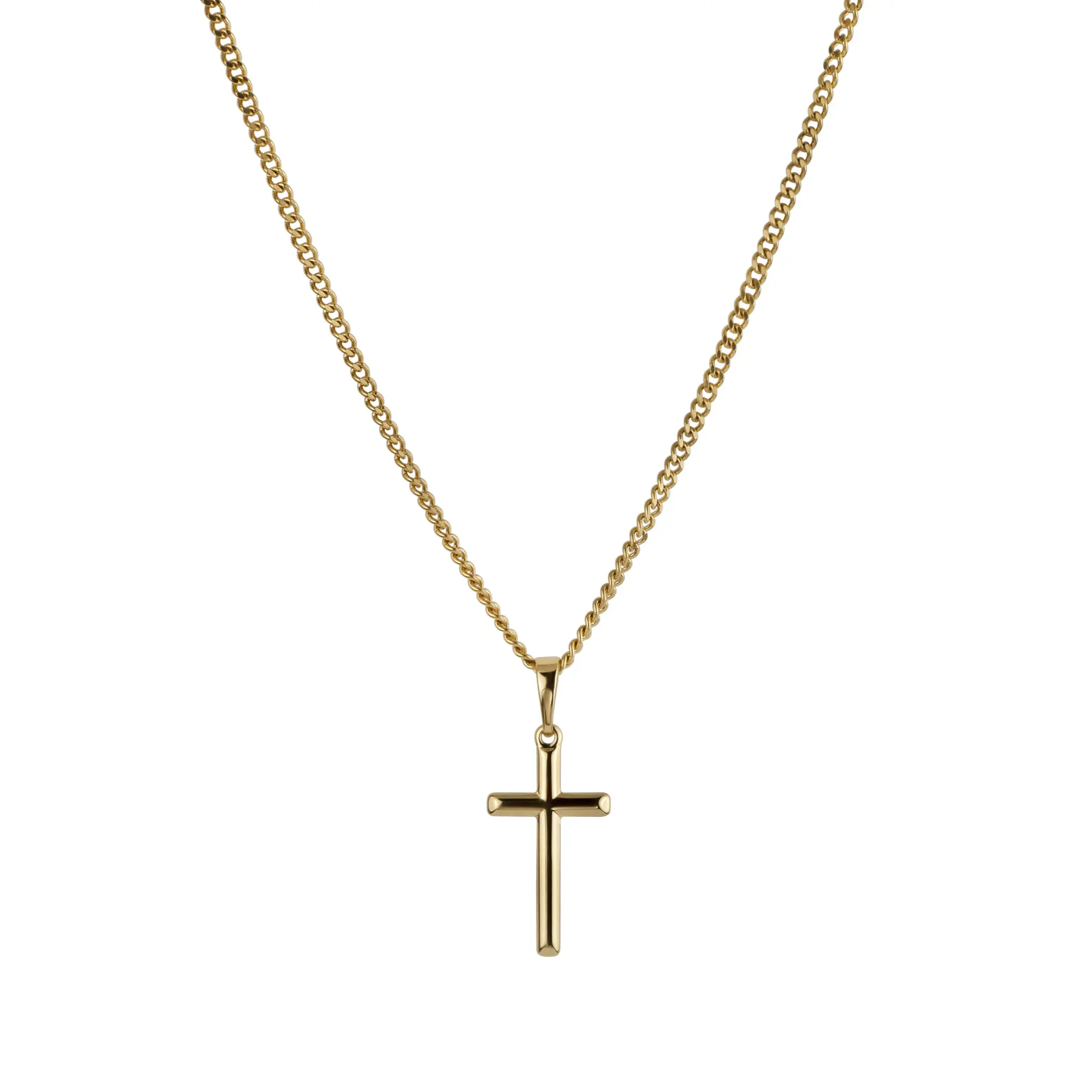 Minimal Cross Necklace - 14K Gold-Plated