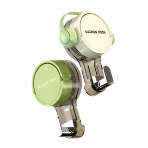 3pcsSuction Cup Hook Powerful Vacuum No-Punch Sticky Hook Towel Rack Kitchen Bathroom Bathroom No Traces on the Walls Removable