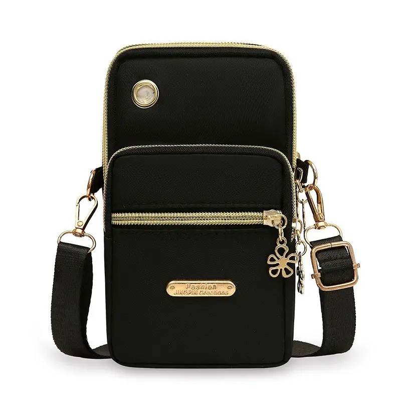 Women's Three-Layer Shoulder Crossbody Bag, Stylish Ladies' Phone Purse, Phone Sling Bag, Pouch Bag, Versatile Shoulder Bag for Daily Use, Crossbody Fashion Bag, Fashionable Bags