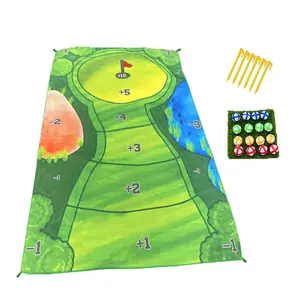 1 Set Golf Training Equipment, Including Golf Hitting Mat, Self-fastening Ball & Storage Bag, Indoor & Outdoor Golf Training Aids, Golf Accessories