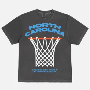 North Carolina Basketball Shirt, Vintage UNC Hoop Tee "Basketball is Best When It Is Played in North Carolina", Unisex Fit for Tar Heels Fans, Perfect Gift for NC Sports Lovers