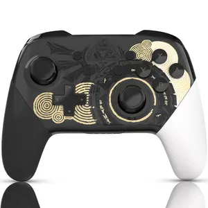 Switch Pro Controller, Compatible with Nintendo Switch/OLED/Lite Console, Wireless Controller with Screenshot/Dual Vibration/Wake-up/Motion Control/1300mAH Battery, Gaming Controller Accessories with Charger/Screen Protector/Protective Case/Carry Bag