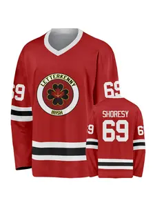 Shoresy #69 Irish Hockey Jersey, Comfortable Breathable Quick-Dry Long Sleeve Athletic Top, Fitted Sporty Design for Training and Gifts