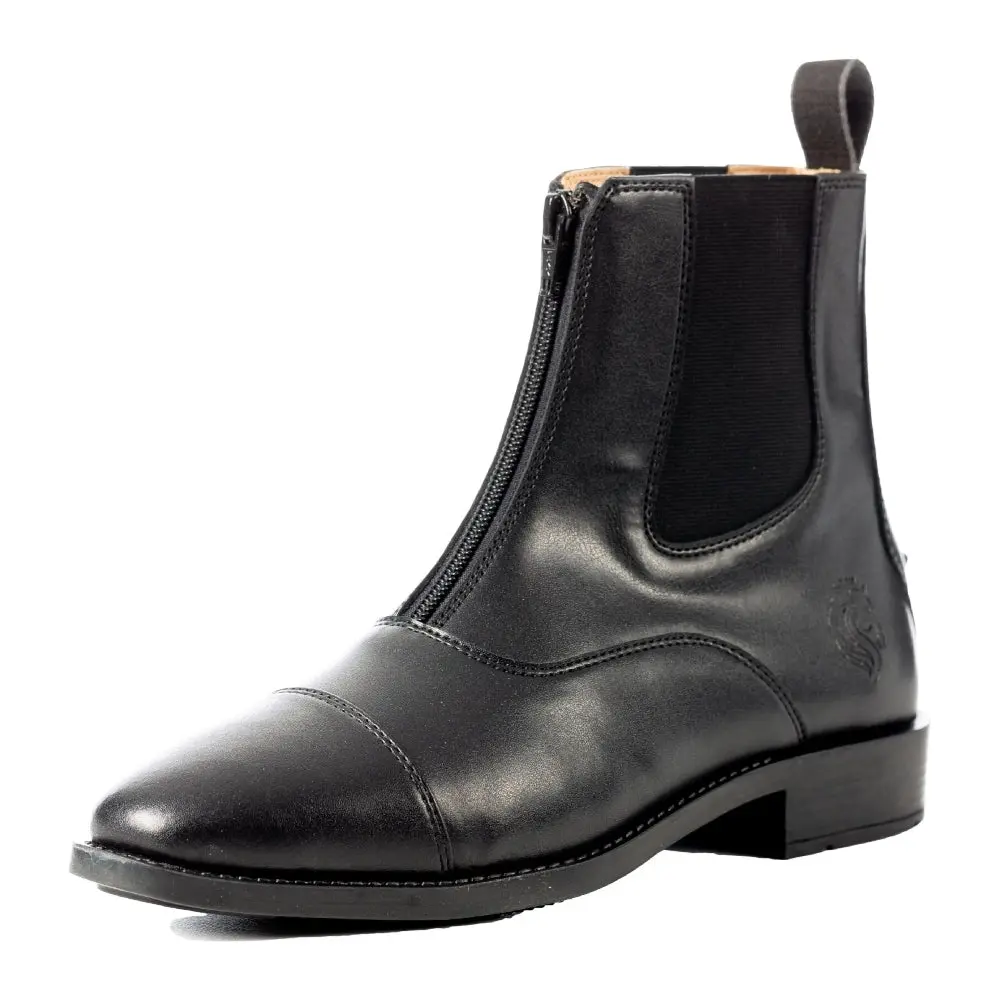 E38002 Equinavia Women's Tyra Synthetic Zip Paddock Boots - Black
