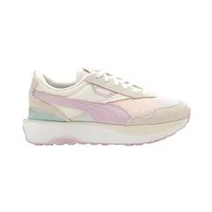 PUMA Womens Cruise Rider Summer Daze Lace Up Sneakers Shoes Casual - Off White, Purple