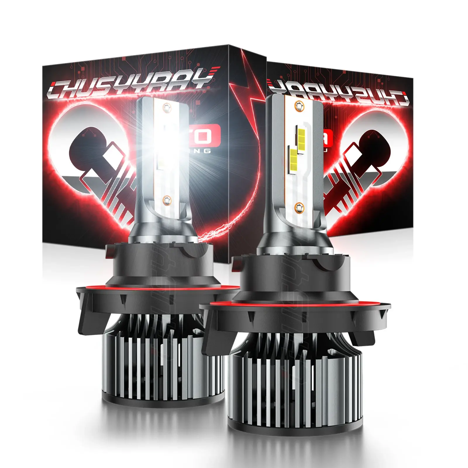 H13 9008 LED Headlight Bulbs Kit 10000W 1000000LM Hi/Lo Beam Super Bright blue Automotive Adjustable