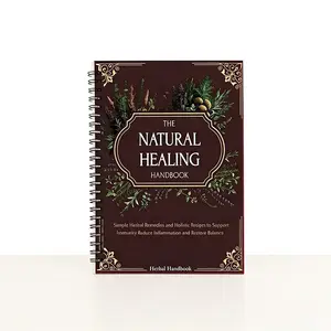 Herbal Handbook & Encyclopedia, Plant Identification Guide, Healing Journal, Ancient Recipe Notebook, Natural Medicine Reference, Hardcover Spiral Notebook