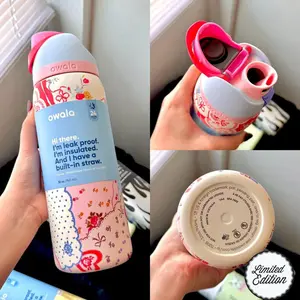 2026 Owala Freesip Insulated Stainless Steel Water Bottle with Straw & Flip Lid,Vacuum Insulated Travel Cup, Gift for friend